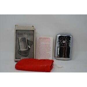 Vintage Pocket Hand Warmer 1955 Style w Box Pouch Instructions Reusable Lighter